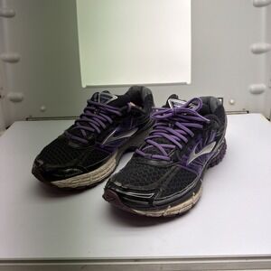 Brooks Adrenaline GTS 14 Sneakers Womens Chunky Running Shoe Sz 8.5 Black Purple